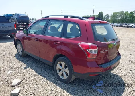2016 Subaru Forester 2.5I from USA, damaged, VIN JF2SJABC2GH511127
